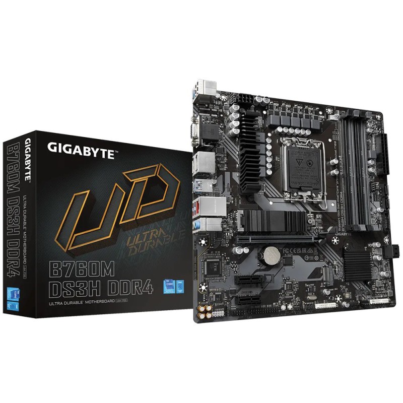 GIGABYTE B760M DS3H DDR4 mATX Motherboard GIGABYTE B760M DS3H DDR4 mATX Motherboard